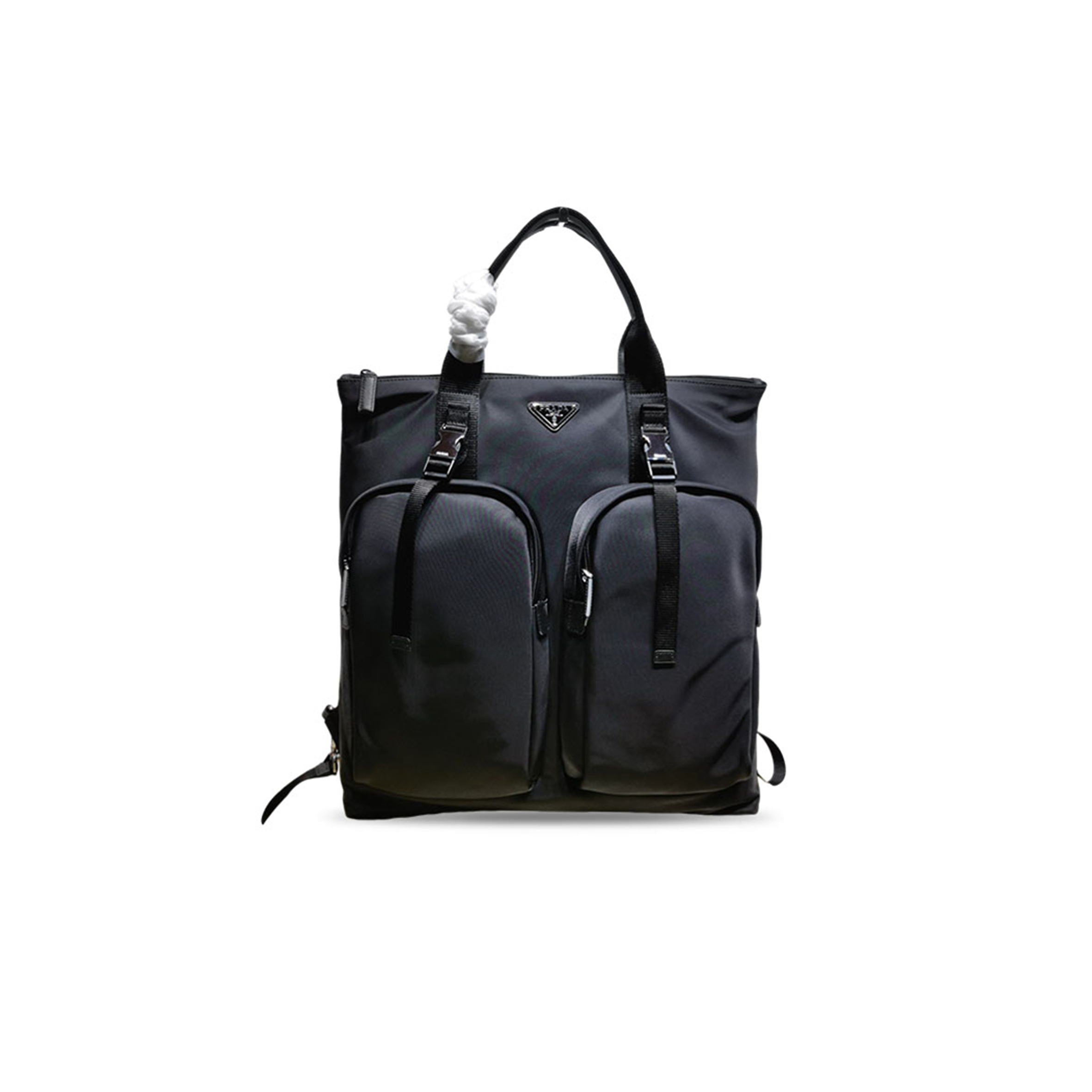 PRADA EXPLORE RE-NYLON AND LEATHER BAG 2VG053 (44*40*10cm)